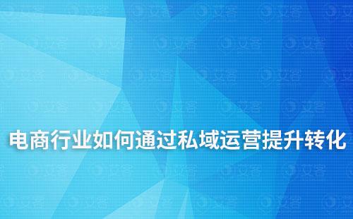 電商行業(yè)如何利用私域運(yùn)營(yíng)提升用戶轉(zhuǎn)化及復(fù)購(gòu)