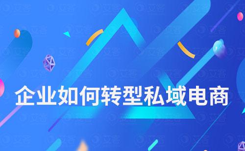 企業(yè)如何轉型私域電商